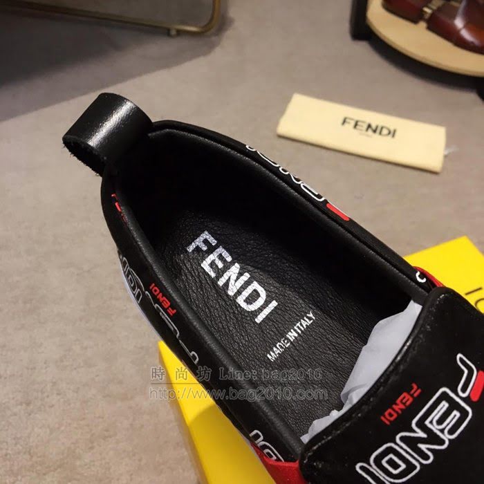 FENDI男鞋 2019最新 小怪獸款 閃亮布料 芬迪休閒男鞋  jpx1384